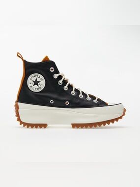 Converse Run Star Hike Hi Black/Saffron Yellow Women 6.5